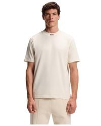 BOSS - Boss By Stretch-cotton Relaxed-fit T-shirt - Lyst
