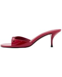 Mango - Patent Faux Leather High-heel Slingback Sandals - Lyst