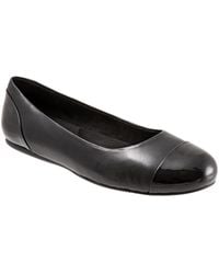 Softwalk - Sonoma Cap Toe Flat - Lyst