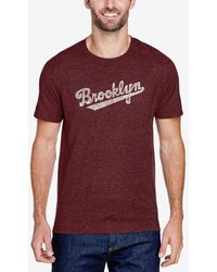 LA Pop Art - Premium Blend Word Art Brooklyn Neighborhoods T-shirt - Lyst
