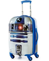 American Tourister Star Wars R2d2 21" Hardside Spinner Suitcase By - Blue