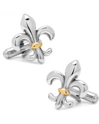 Cufflinks Inc. - Stainless Steel Two-tone Fleur De Lis Cufflinks - Lyst