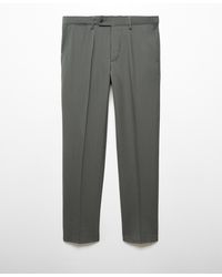 Mango - Slim Fit Wool Suit Pants - Lyst