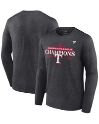 Fanatics - Texas Rangers 2023 American League Champions Locker Room Long Sleeve T-shirt - Lyst