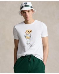 Polo Ralph Lauren - Custom Slim Fit Wimbledon 2024 Polo Bear T-shirt - Lyst