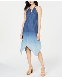 macy's petite denim dresses