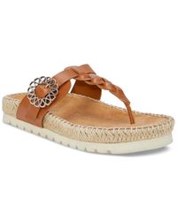 Lucky Brand - Libba T-strap Espadrille Flat Sandals - Lyst