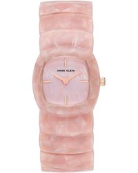 Anne Klein - Quartz Pink Acetate Link Expansion Watch - Lyst