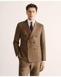 Mango - Double-breasted Lyocell And Cotton Suit Jacket - Lyst