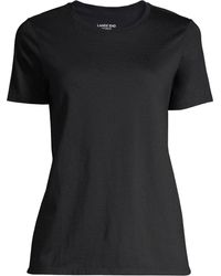 Lands' End - Petite Relaxed Supima Cotton Short Sleeve Crewneck T-shirt - Lyst