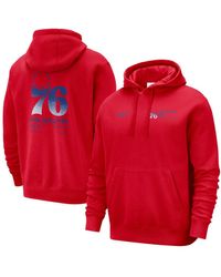 Nike - Philadelphia 76ers Courtside Club Pullover Hoodie - Lyst