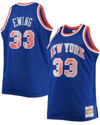 Mitchell & Ness - Patrick Ewing New York Knicks Big And Tall 1991-92 Nba 75th Anniversary Diamond Swingman Jersey - Lyst