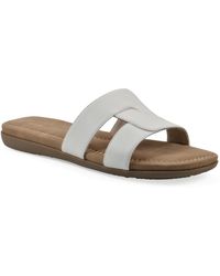 White Mountain - Fraida Slide Slip-on Sandals - Lyst