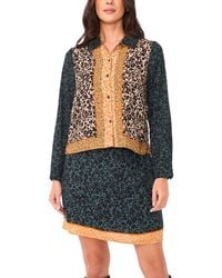 Vince Camuto - Cropped Collar Button Down Top - Lyst