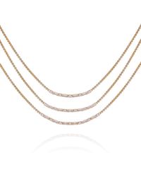 Vince Camuto - Tone Multi Layered Necklace - Lyst