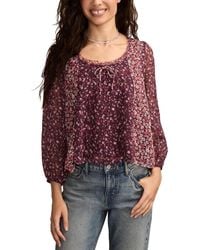 Lucky Brand - Print Mix Swing Top - Lyst