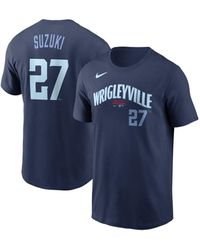 CHICAGO CUBS NIKE MEN'S SEIYA SUZUKI ALTERNATE BLUE JERSEY