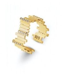 Spero London - New Multiple Bar Sterling Silver Ring - Lyst