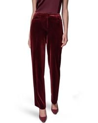 Donna Karan - Classic No Front Velvet Straight Mid-rise Pants - Lyst