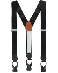 Trafalgar - Dutton Solid Color Silk Button End Suspenders - Lyst
