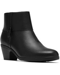 Clarks - Emily Block Heel Booties - Lyst