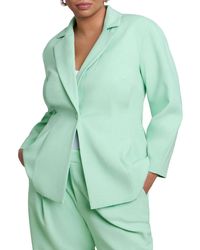 Eloquii - Pleat Waist Blazer - Lyst