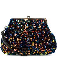 Patricia Nash - Savena Payettes And Velvet Kisslock Wristlet - Lyst