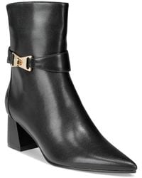 VAILA SHOES - Sabrina Signature-strap Pointed-toe Dress Booties Extended Sizes 9-14 - Lyst