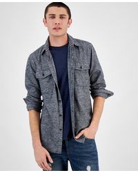 Sun & Stone - Sun + Stone Grindle Regular-fit Button-down Flannel Shirt - Lyst