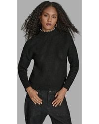 BCBGMAXAZRIA - Long Sleeve Mock Neck Sweater - Lyst