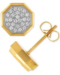 Macy's - Diamond Pave Cluster Octagon Stud Earrings (1/4 Ct. T.w. - Lyst