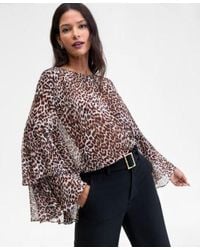 INC International Concepts - Ruffle Trim Bell Sleeve Blouse P Xs 3x Macys Exclusive - Lyst