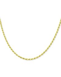Giani Bernini Rope Link 18" Chain Necklace In 18k Gold-plated Sterling Silver, Created For Macy's - Metallic
