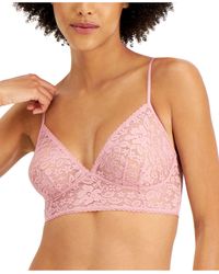 INC International Concepts Lace Bralette, Created For Macy's - Pink