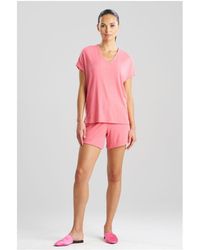 Natori - Soothe Short Sleeve Short Set - Lyst