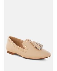 Rag & Co - Philoha Studs & Tassels Detail Flat Loafers - Lyst