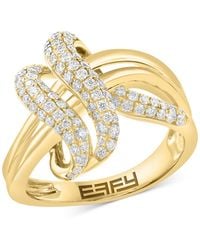 Effy - Effy Diamond Swirl Multirow Statement Ring (5/8 Ct. T.w. - Lyst