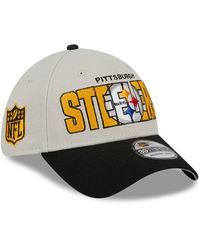 KTZ - Stone/black Pittsburgh Steelers 2023 Nfl Draft 39thirty Flex Hat - Lyst