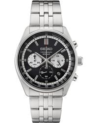 Seiko - Chronograph Essentials Stainless Steel Bracelet Watch 42mm - Lyst