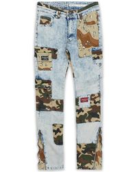Reason - Camo Patchwork Jeans - Lyst