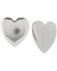 Lucky Brand - Puffy Heart Statement Button Earrings - Lyst