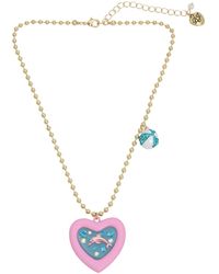 Betsey Johnson - Faux Stone Dolphin Pool Pendant Necklace - Lyst