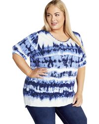 Avenue - Plus Size Leila Print Top - Lyst
