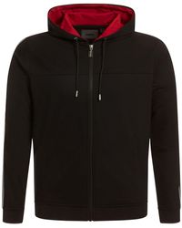 Guess Jerrod Zip-up Hooded Sweatshirt - Black