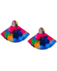 Swanky Designs - Liora Mini Fan Stud Earrings - Lyst