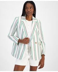 BarIII - Striped One-button Blazer - Lyst