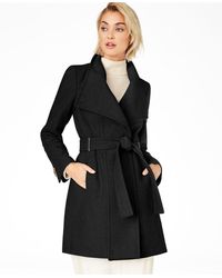Calvin Klein Belted Wrap Coat, Created 