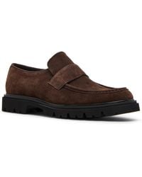 Steve Madden - Riker Round Toe Loafers - Lyst