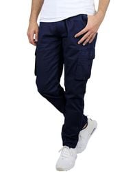 Blu Rock - Flex Stretch Cargo Pants - Lyst