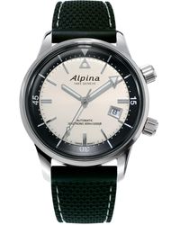 Alpina - Swiss Automatic Seastrong Diver Heritage Black Rubber Strap Watch 42mm - Lyst